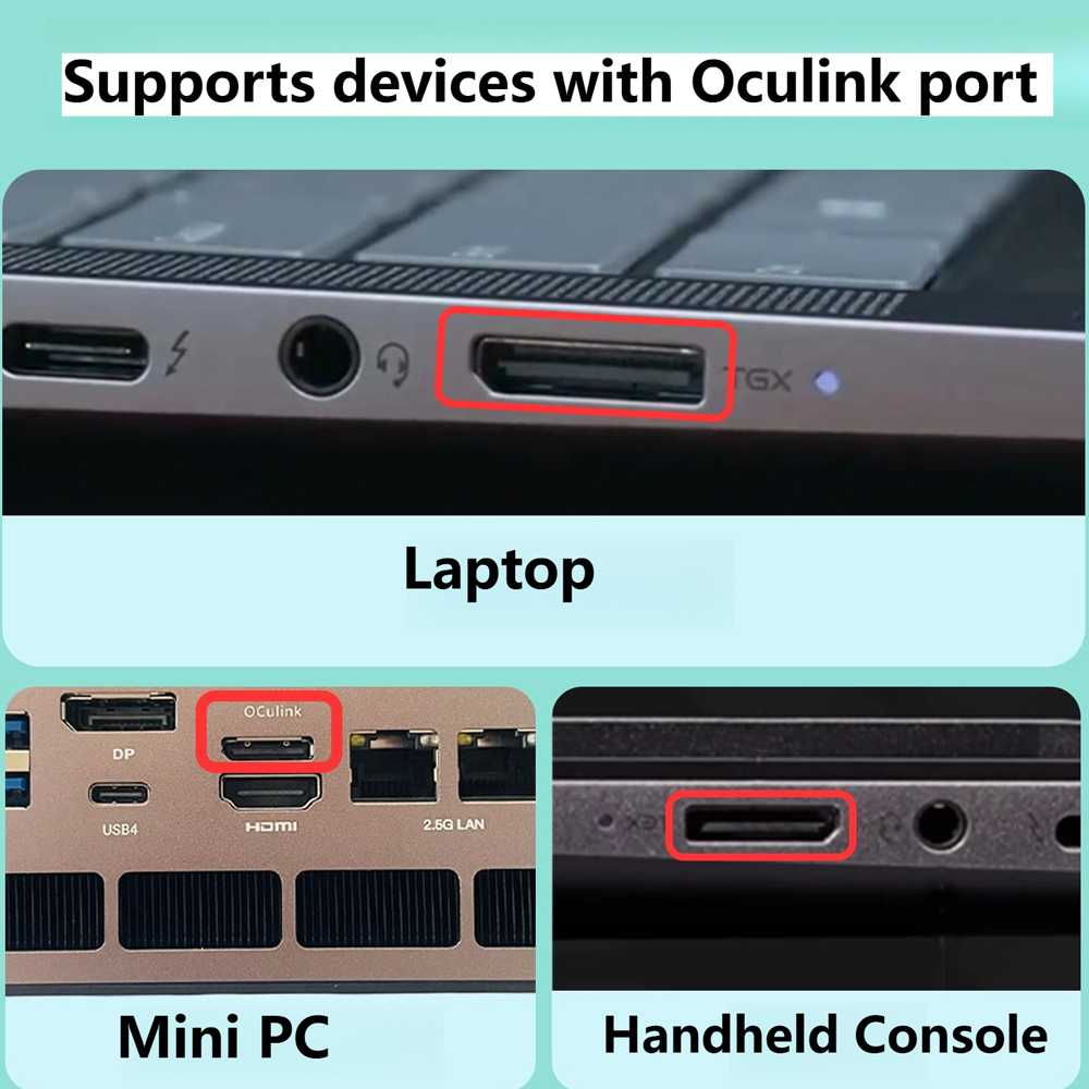 Dock card đồ họa rời Oculink e - đánh giá và giá Oculink Egpu Dock Graphics Card